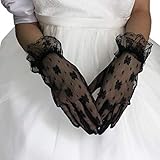 Elegant Lace Spitze Handschuhe -- Vintage Design, ein bisschen Elastizität, weich und angenehm zu tragen.