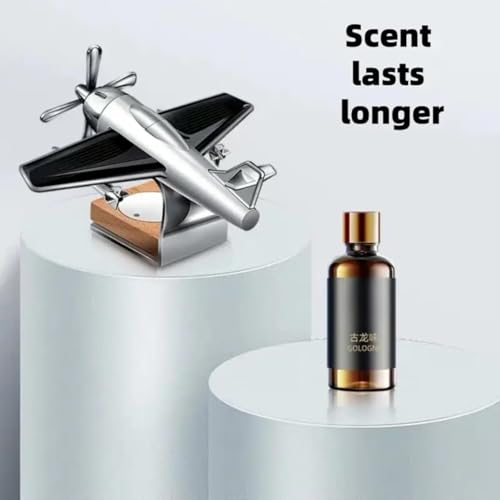 Image of SARTE Car Dashboard Decoration Item Solar Airplane Perfume Diffuser Automatic Rotating Jet Air Freshener Unique Solar Powered Car Dashboard Toy and Interior Accessory for Long-Lasting Fragrance