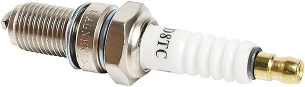 Motorcycle Accessories 1Pcs D8TC Scooter Spark Plug Compatible with GY6 CG 50 70 110 125 150CC Dirt Bike Moped Scooter Dirt Bike Go Kart(Large)