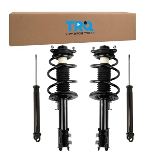 Image of TRQ Front and Rear Complete Strut Assembly & Shock Absorber Kit Complete Strut & Coil Spring Assembly Compatible with 2011-2014 Hyundai Sonata 2011-2015 Kia Optima