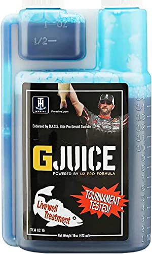 Image of T-H Marine G-Juice Liquid Livewell Treatment - Freshwater Fish Water Conditioner, 16 oz. - Safe Ammonia Remover & Electrolyte Enhancer for Fish Health, Easy Application & Stress Reduction