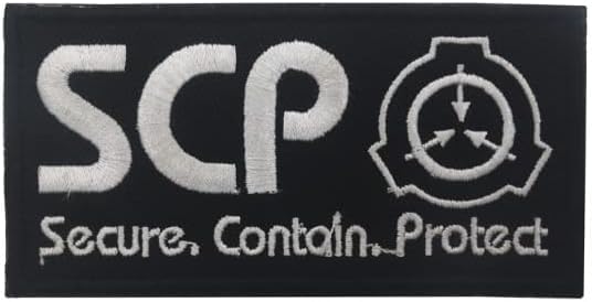 SCP Patch, SCP Foundation Special Containment Procedures Foundation Logo Military Hook Loop Tactics Morale Embroidered Patch