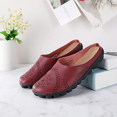 2024 Women's Hollowed Out Casual Fashion Flat Mules3