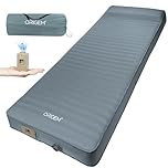 Origem Self Inflating Foam Camping Mat with Air Pump, 10CM Ultra-Thick Camping Mattress, Easy to Inflate and Deflate Sleepin Mat, 4-Season Sleepin Pad for Outdoor, Home, Car Travel