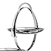 Alessi AM37 Anna Gong - Three-Tier Folding Cake Stand, 18/10 Stainless Steel, Mirror Polished