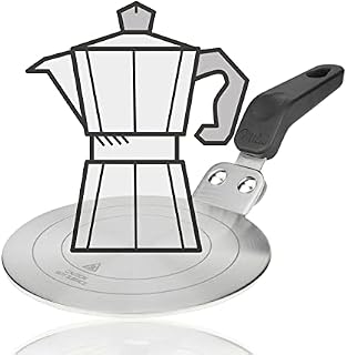 Milu Płyta indukcyjna stali nierdzewnej 13cm - Adapter indukcyjny Kawiarkę dyfuzora płyta adaptera indukcyjnego - Ekspres do kawy Ø 13cm