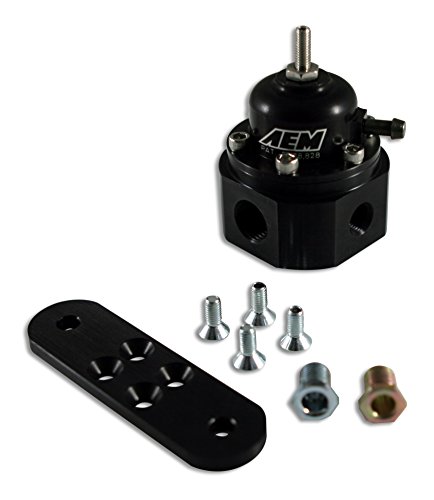 AEM 25-302BK Black High Volume Adjustable Fuel Pressure Regulator