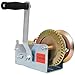 2500LBS Hand Winch, with 32.8FT Steel Cable, Galvanized Shell, 4.1:2.4:1 Gear Ratio Portable Winch, Two-Way Ratchet, Manual Operated Hand Crank Winch for Trailer, Boat or ATV Towing (32.8FT-2500LBS)