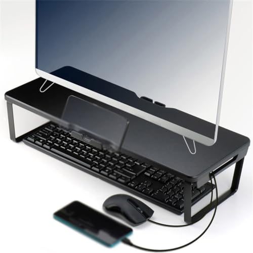 Support de moniteur ordinateur portable en bois riser ecran