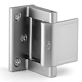 Silver Door Security Lock – 1 Pack Swing Bar Lock for Inward Opening Doors – Child Safety & Privacy Lock for Home, Apartment, Hotel – Easy Install with Stainless Steel Screws