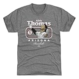 500 LEVEL Alek Thomas T-Shirt (Premium Men's T-Shirt, Large, Tri Gray) - Alek Thomas Arizona Cover WHT