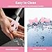 Whaline 4Pcs Pink Bow Straw Cover Cap Valentine's day Cute Bowknot Reusable Silicone Straw Topper 10Mm/0.4Inch Straw Tip Lid Protector for 30/40 Oz Tumbler Cup Accessories
