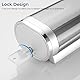 modunful Shampoo Conditioner Dispenser, Shower Dispenser Drill-Free Shampoo Dispenser für Dusche Wandmontierter Badezimmer Shampoo Conditioner Duschgel Dispenser, 1 Kammern 300ml, Silber