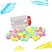 Parliky Mix Color 100pcs Pong Balls 40mm Game Balls for Parties Easy to Find No Fading for Celebrations Events and Games