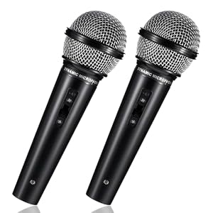 2 Stück Mikrofon Kinder, Fake Mikrofon Karneval Mini Kindermikrofon Spielzeug Simulationsmikrofon Spielzeugmikrofon Microphone für Karaoke Kleidung Fotografie Geburtstagsfeiern Cosplay-Party(Schwarz)