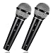2 Stück Mikrofon Kinder, Fake Mikrofon Karneval Mini Kindermikrofon Spielzeug Simulationsmikrofon Spielzeugmikrofon Microphone für Karaoke Kleidung Fotografie Geburtstagsfeiern Cosplay-Party(Schwarz)