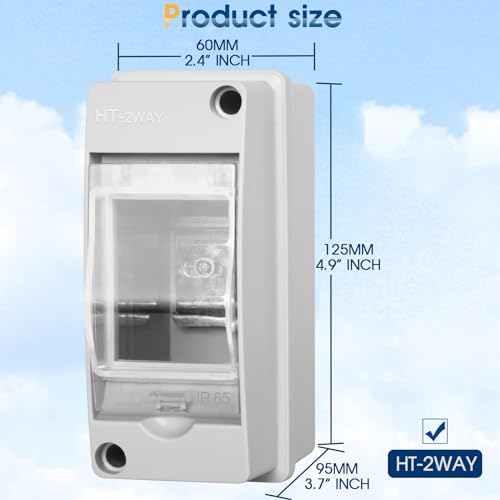 Xinyiele HT Waterproof Distribution Protection Box, Abs Plastic Breaker Electrical Box And Transparent Cover Ip65, For Indoor Outdoor Wall Circuit Breaker thumb #4