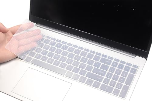 Silicone Keyboard Skin Cover Compatible for HP OmniBook 5 AI 16" 16-ag 16-af 16-ba 16-bc 16z-ag100 16z-bc100 Series Laptop 16-af1037nr 16-bc1047nr (NOT for OmniBook 5 16-fb/cf 14-he/fp Series) (Clear)