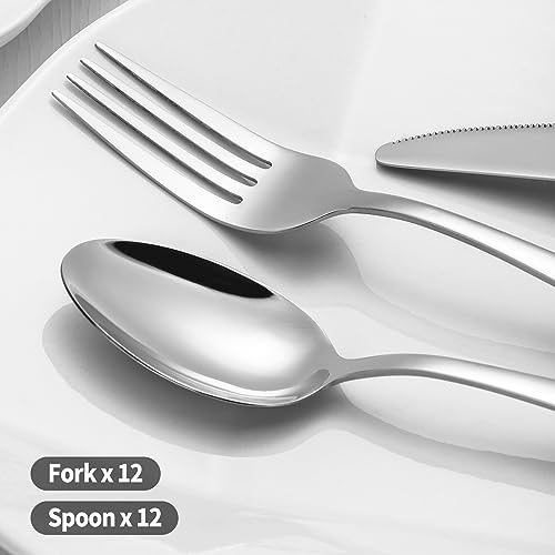 Amafox AF16 24-Piece Forks And Spoons Silverware Set thumb #2