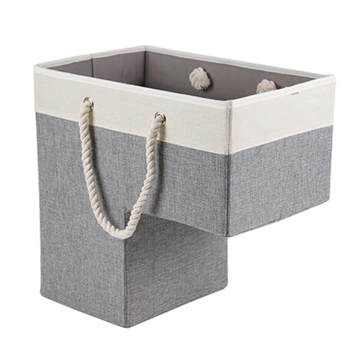 Cesta de fieltro para escaleras, cesta plegable para escaleras, cesta de escalera en forma de L, almacenamiento de cesta grande para escaleras, cesta de elevación de escaleras, cesta para guardar