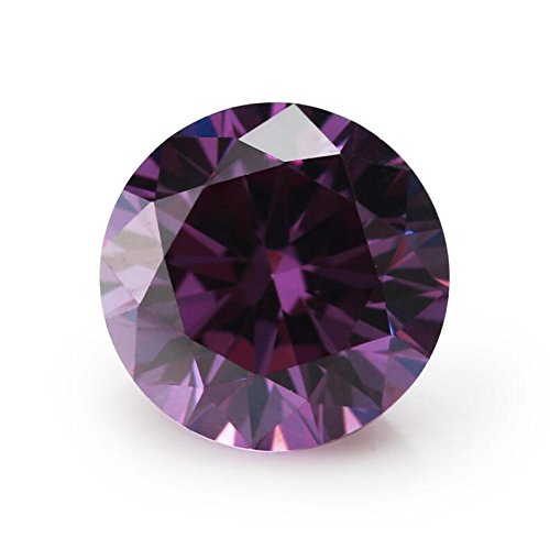 500PCS 3.0mm AAAAA Round Machine Cut Amethyst Loose CZ Stone Cubic Zirconia (3.0mm 500pcs)
