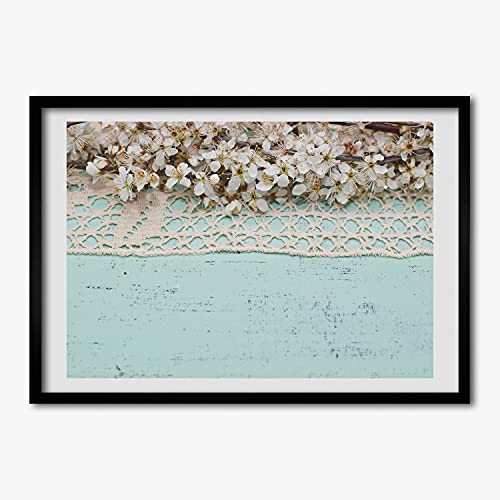 Cadre photo fleurs de cerisier pour salon élégant tableau Tulup 70x50