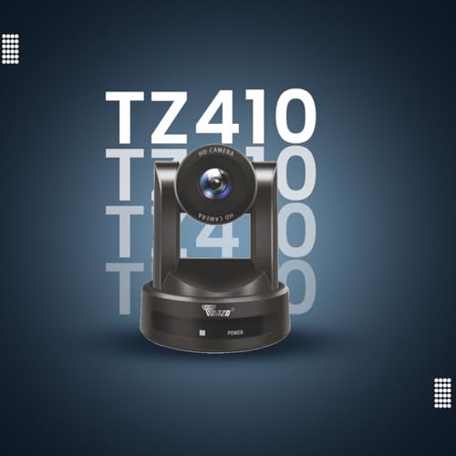 Image of TONZO PTZ Camera TZ410 Full HD 1080P USB Camera 10X Optical Zoom Auto Focus 4K Video Quality AI Auto Tracking Plug & Play for Laptop, Desktop & Interactive Flat Panels Video Conferencing.
