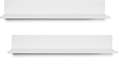 Miniatura 2 de Hangman Estantes flotantes sin tachuelas, juego de estantes de pared de aluminio con recubrimiento de polvo negro, decoración moderna del hogar, sin