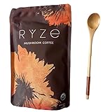 Generic ORGANIC Mushroom COFFEE - 30 Servings Total (RYZE) + Free Wooden Spoon!