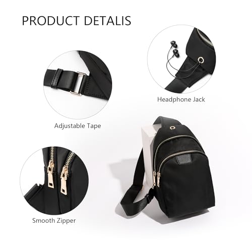 Oxford cloth women's bag shoulder bag fashion all-match messenger bag mini cloth bag sports fitness chest bag women3