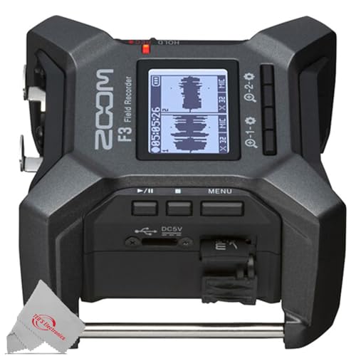 Zoom F3 2-In / 2-Track Portable Field Recorder + Zoom BTA-1 Bluetooth Adaptor + 32GB MicroSD Card + Xtreme Power Series 4AA/AAA Battery Charger