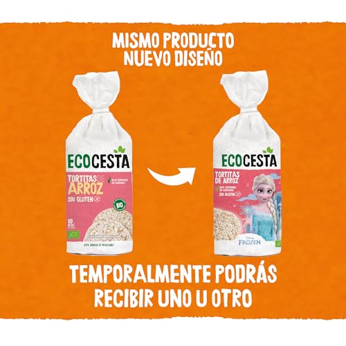 Miniatura 6 de Ecocesta Mejor Cada Dia - Edición Limitada Disney - Pack De 12 Unidades De 115 G De Tortitas Ecológicas De Arroz Integral - Sin Azúcar Añadido Y Sin Gluten - Aptas Para Veganos