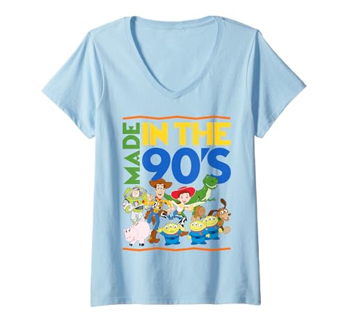 Womens Disney Pixar Toy Story Made In The 90's V-Neck T-Shirt