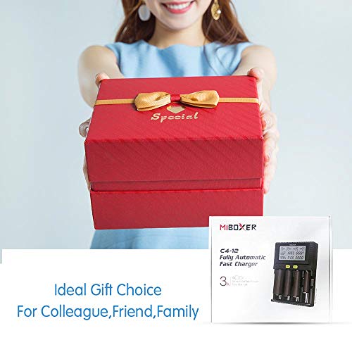 Fastest 18650 Battery Charger,Miboxer 3A/Bay Quick Charging Chargeable Aa Aaa D 26650 18490 18350 18500 Rcr123 Li-Ion/Imr/Inr/Icr/Ni-Mh/Ni-Cd,Lcd Display,Smart Temperature Control #TOP7