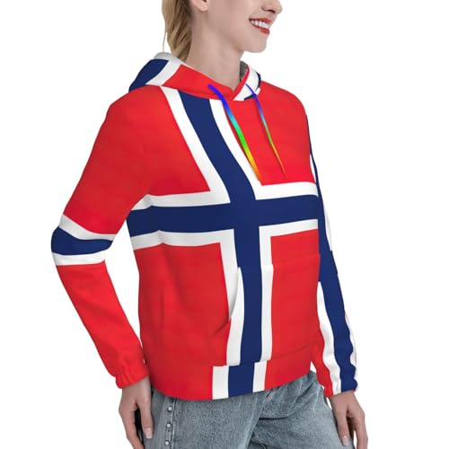 Sweat à capuche femme norvégien doux pour affronter l'hiver - 3