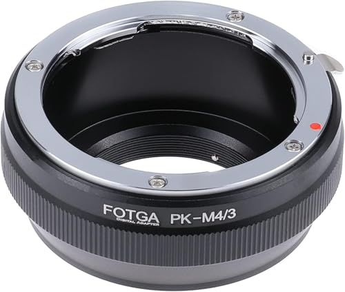 Hersmay PK-M4/3 Objektiv Adapterring für Pentax K Objektiv auf Micro Four Third MFT M4/3 Mount Kamera für Panasonic G3 G10 GF1 GF2 GF3 GH2 GH4 GH5S für Olympus E-P3 E-PL1 E-PL2 Pen E-M5 Mark II E-M10