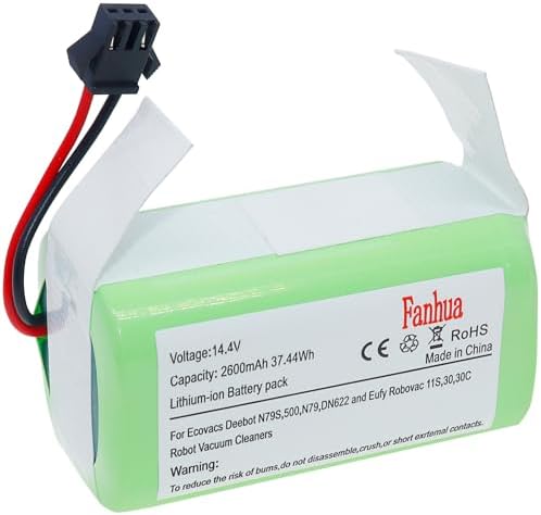 Batteria di ricambio per Ecovacs Deebot N79 N79S DN622 DN621, per Eufy RoboVac 11 11S 11S MAX 15T 30 30C Max 15C 15C MAX 12 35C [14,4V 57,6Wh