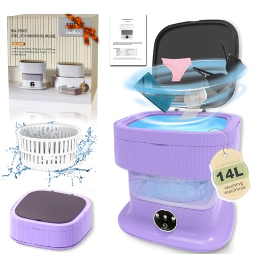 Mini Waschmaschine, 14L 2kg Camping Waschmaschine