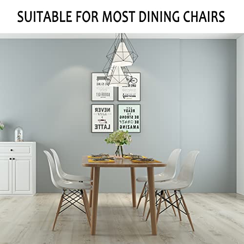 Haoyong Waterproof Shell Chair Covers,Jacquard Dining Room Chair Slipcover Set Of 6 Mid Century Modern Dining Chair Covers Stretchable Slipcovers For Kitchen, Office And Living Room #TOP5