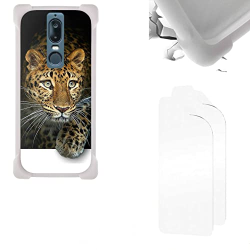 Aroepurt Hülle Für Shift 6mq SHIFT6mq hülle + Folie Weicher TPU Panzerglas PC Rückwandplatine + Weicher Rahmen Handyhülle Hülle Cover KB-471DBZ