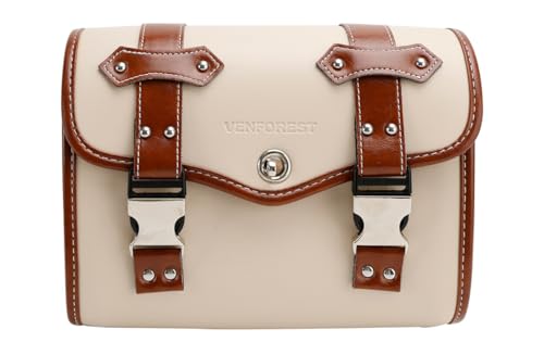 Artudatech サイドバッグ バイ サイドバッグ バイクバッグ 汎用 大容量 PU 防水 ツーリングバッグバイク用 小物収納 金具防錆 バイク用サイドバッグ ホワイト