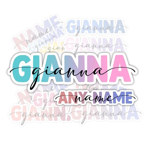 Custom Name Vinyl Sticker for Laptops Phones