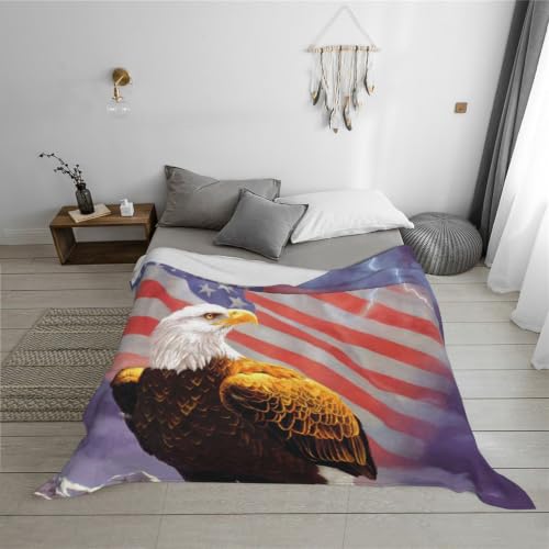 Couverture flanelle aigle finis les frissons plaid chaud lit et canapé