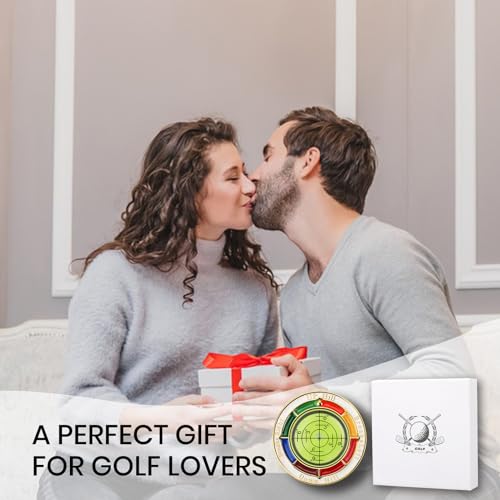 Ddaowanx Leitor verde de golfe, marcador de bola de golfe com bolha horizontal de alta precisão, fer