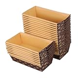 Photo Gallery warmhm 25 pezzi stampo per pane tostato antiaderente forma di barca teglia da forno usa e getta resistente temperature adatto per forno frigorifero e congelatore facile da sformare per Photo Gallery warmhm 25 pezzi stampo per pane tostato antiaderente forma di barca teglia da forno usa e getta resistente temperature adatto per forno frigorifero e congelatore facile da sformare per