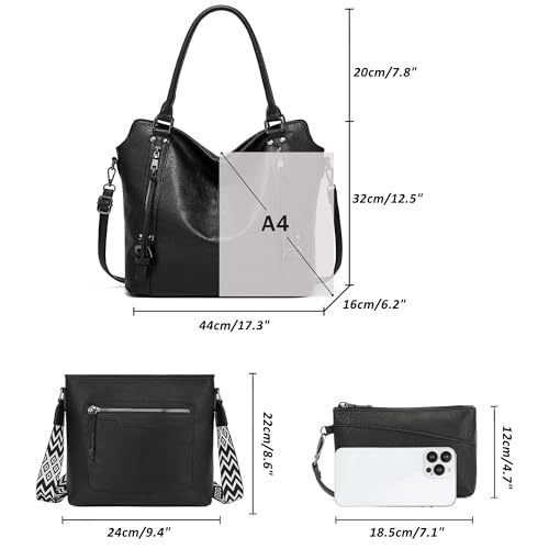 Bolso Tote para mujer TANTOMI de cuero grande miniatura 3