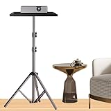 Soporte para proyector - Mesa de proyector, marco retráctil portátil resistente con bandeja ajustable para presentaciones teatrales al aire libre en aula música DJ fotografía