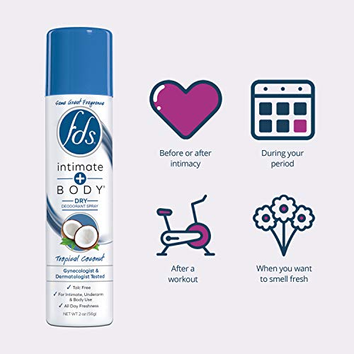 FDS Mist Intimate Body Spray, Coconut 2 Ounce