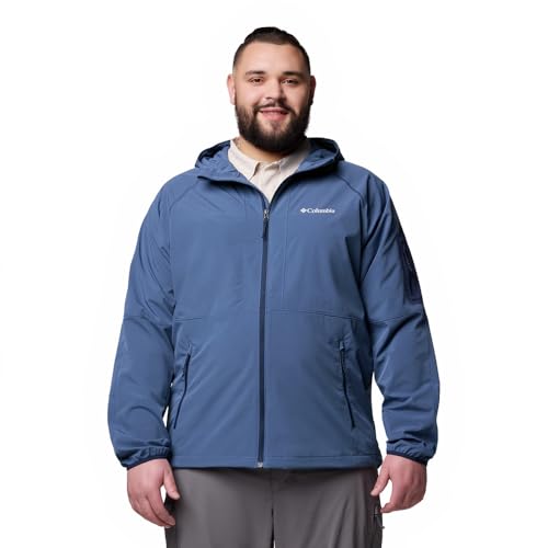 Columbia Men's Tall Heights II Hooded Softshell, Dark Mountain, X-Large