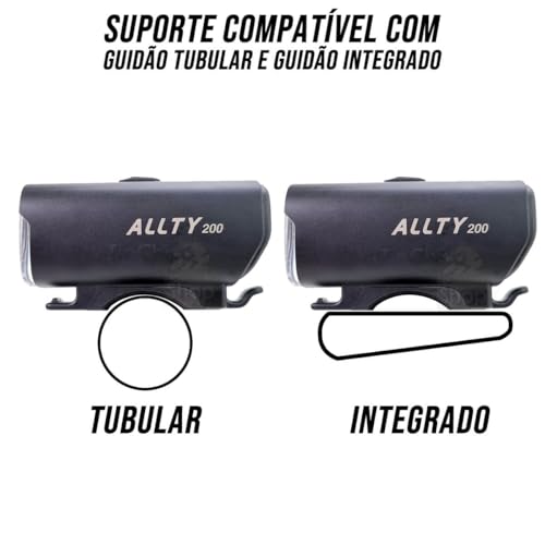 Farol Bike Magicshine Allty 200 Led Noturno Diurno Forte Iluminação Super Potente Recarregável Bater